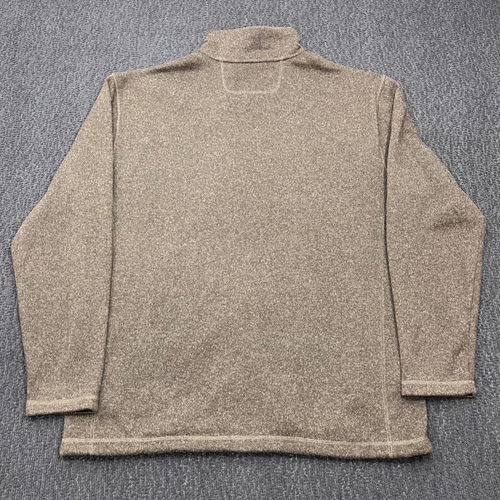 Polo Ralph Lauren Mens XLT Brown Heathered Full Zip Fleece Sweater Jacket Logo - Picture 2 of 10